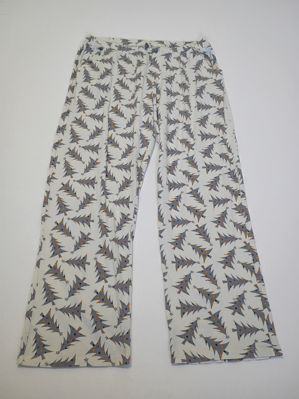 Pajamagram Women XL Holiday Christmas Tree Lounge Pants Sleepwear Cotton Spandex